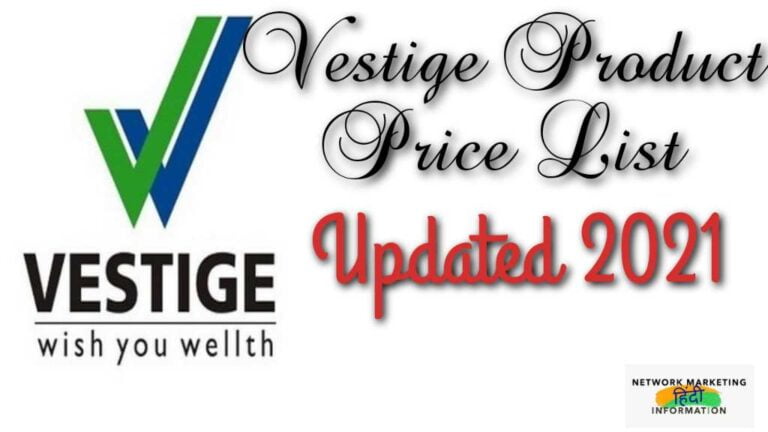 Vestige Products New Price List 2021