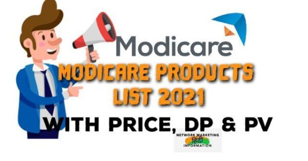 Modicare Products List 2022 With New MRP, DP And PV