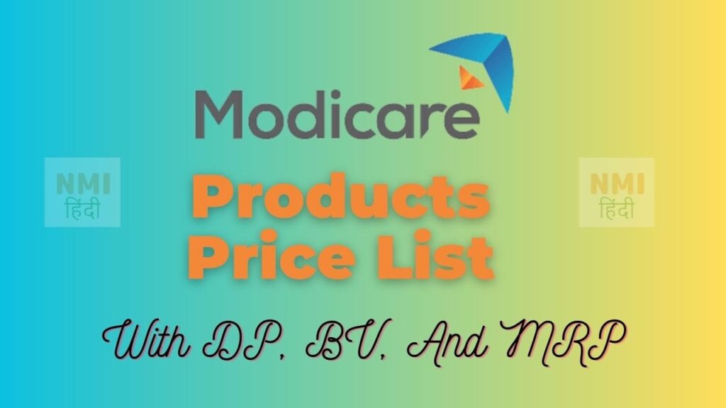 Modicare products Price list